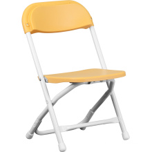 Lightweight Cheap Plastic Foldable Chair with Steel Leg